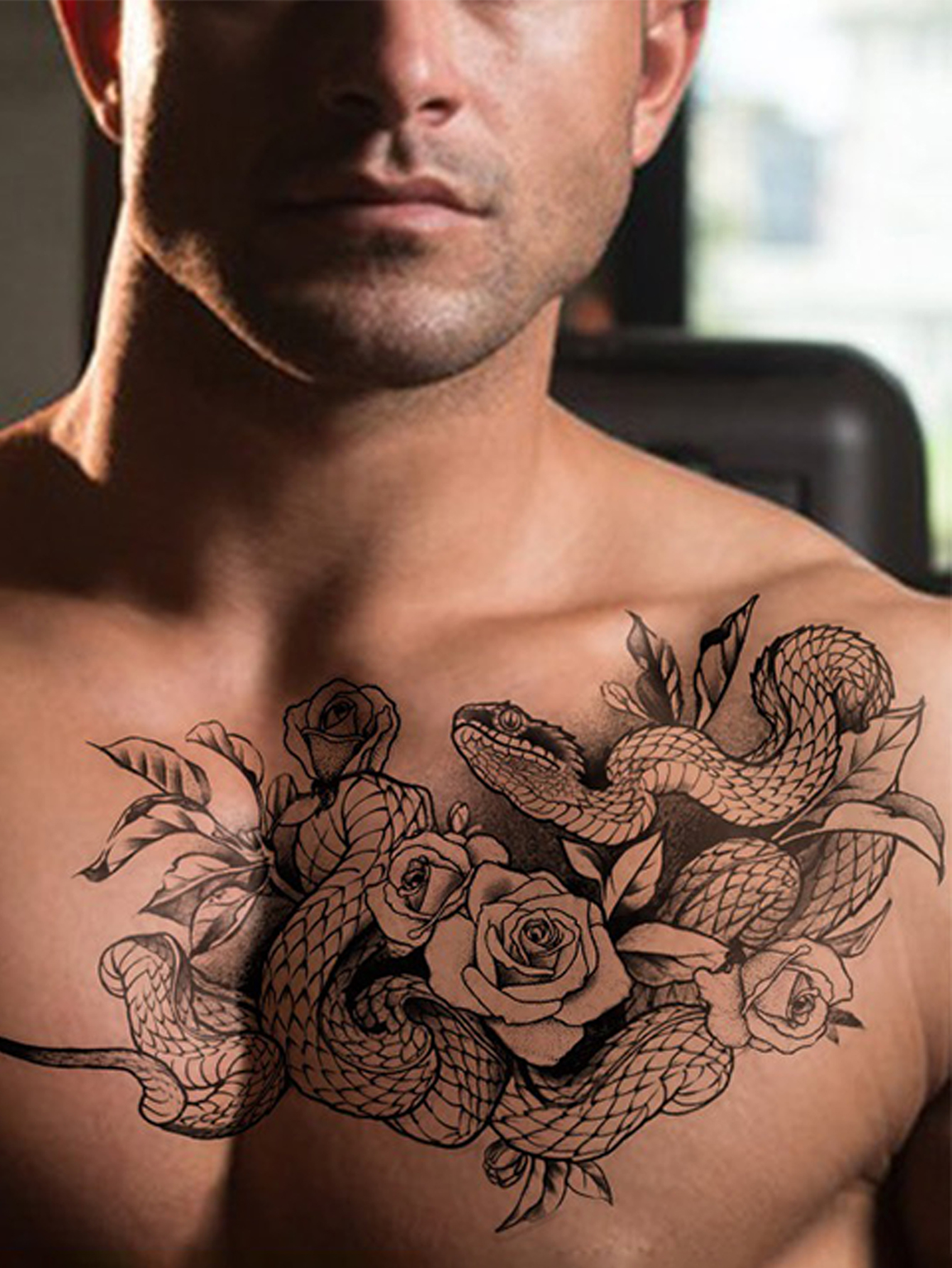 Chest and Back Tattoo Stickers
